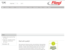 Tablet Screenshot of fliegl-fahrzeugbau.de